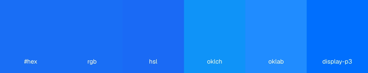 Color format reference